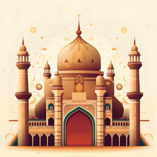 eid mubarak eid ul adha mosque background