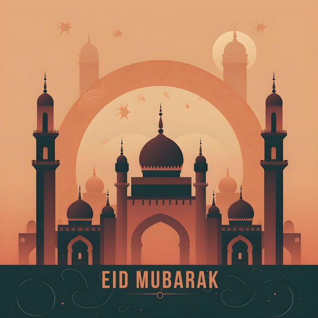 eid mubarak eid ul adha mosque background