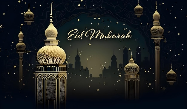 eid mubarak eid ul adha mosque background