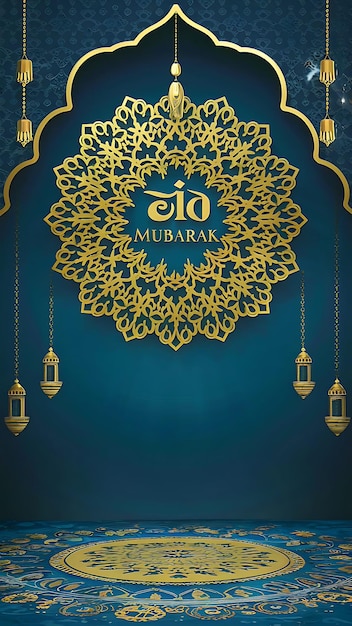 Photo eid mubarak greeting card