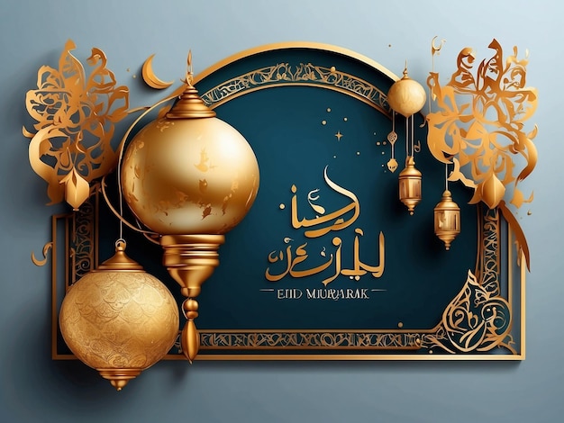 Eid Mubarak Islamic Festival Social Media Post