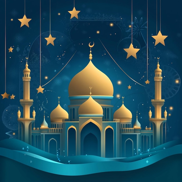 Eid mubarak islamic greetings background v 61 Job ID 6b288477933545de9eca61c9fbe3ddbc