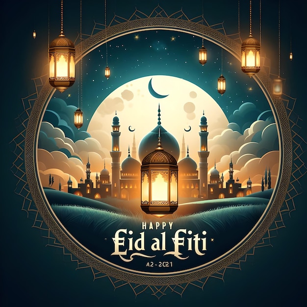 Eid Mubarak Islamic wallpaper