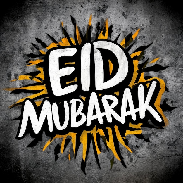 Eid Mubarak text design lettering typography design Creative idea and Concept Design Eid Mubarak