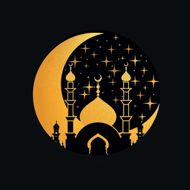 Photo eid pictures mosque star moon collected by ai