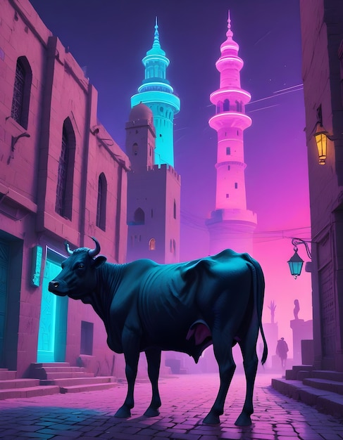 Eid Ul Adha Background Qurbani Cow Qurbani