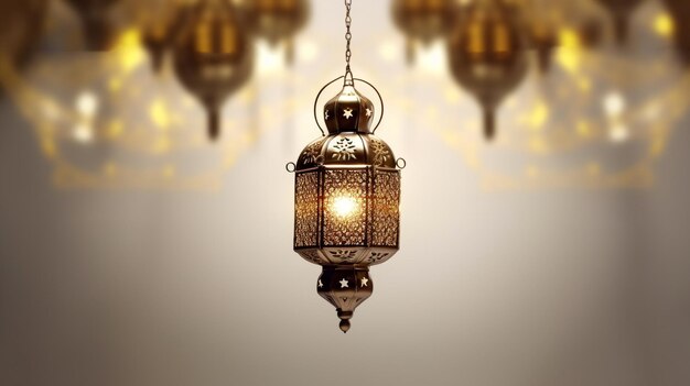 eid ul fitr eid al adha and ramadan mubarak lanterns with islamic background