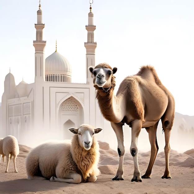 Photo eidulazha cow goat bull camel sheep lamb hq