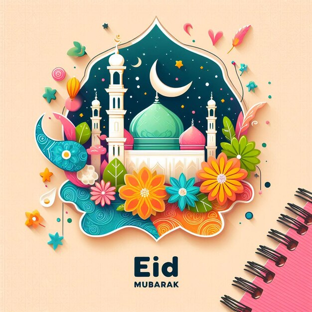 EidulFitr card with sincere greetings