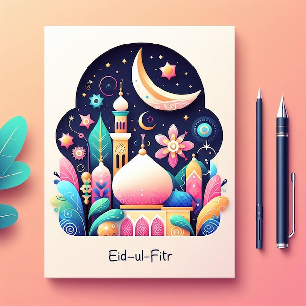 EidulFitr card with sincere greetings