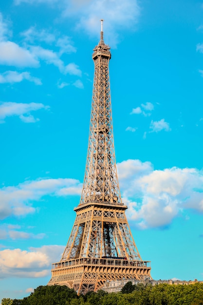 The eiffel tower icon in paris, france.