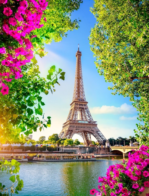 Eiffel Tower in spring