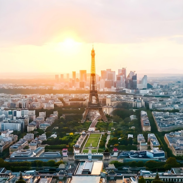 Eiffel Tower Square Images in Paris France