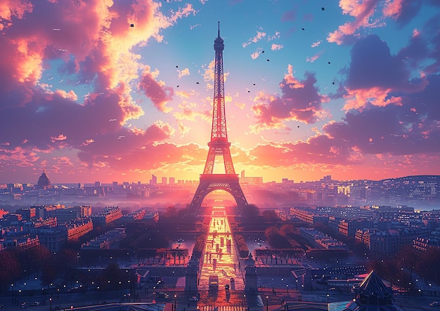 The Eiffel Tower Standing Tall