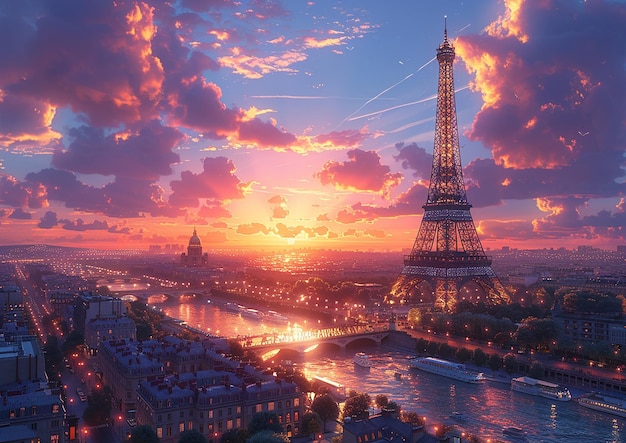 The Eiffel Tower Standing Tall