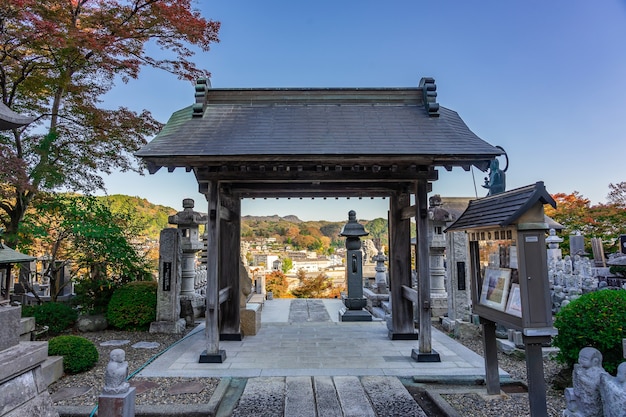 Eigenji Momiji Temple Fall leaves at Ibaraki prefecture in autumn