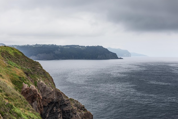 El Cabo Antzoriz Cabo de Santa Catalina Cantabrian Sea overcast day Lequeitio Biscay Basque Country