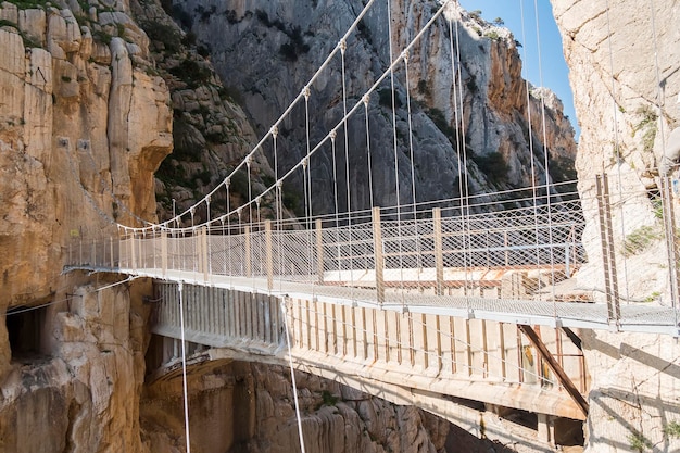 'El Caminito del Rey' King's Little Path World's Most Dangerous Footpath reopened in May 2015 Ardales Malaga Spain