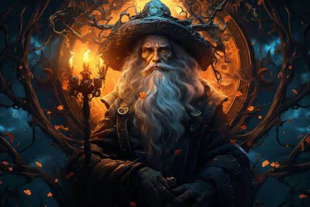 Elderly wizard Generative AI