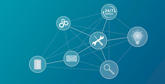 Elearning and network connection icons