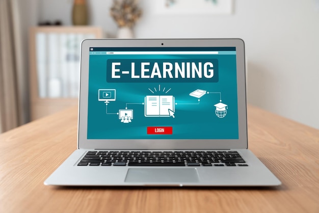 Elearning website with modish sofware for student to study on the internet