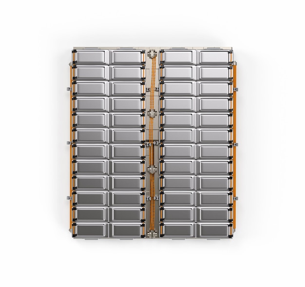 Electric car battery or pack of battery cells module