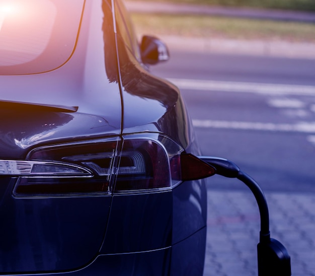 Electric Car is charging