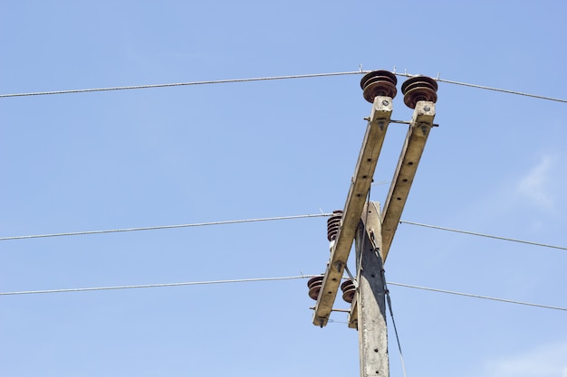 Electric Concrete pole.