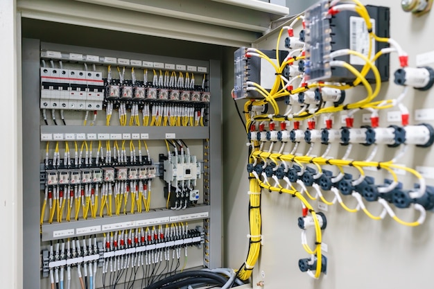 Electric control panel enclosure for power and distribution electricity. 