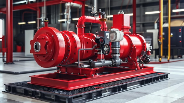 Photo electric fire pump and diesel fire pump for fire fighting system