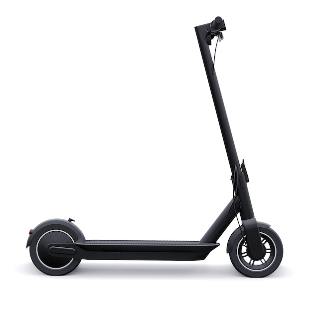 Electric folding scooter for leisure and city trips 3D illustration