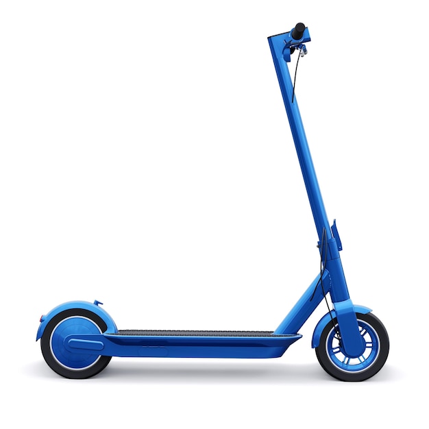 Photo electric folding scooter for leisure and city trips 3d illustration