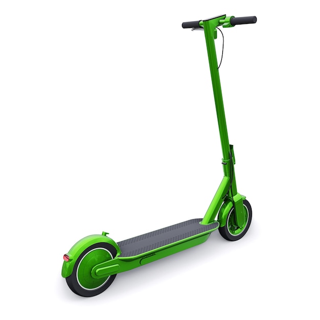 Photo electric folding scooter for leisure and city trips 3d illustration