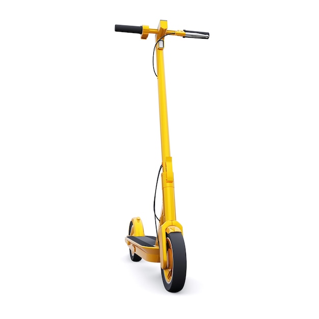 Electric folding scooter for leisure and city trips 3D illustration