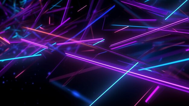 Electric Hues Bright Techno Background with Purple and Teal