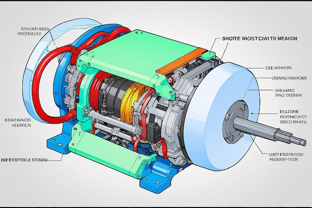 Electric Motor System Converts the Stored Electrical Energy into Mechanical Power to Move the Car