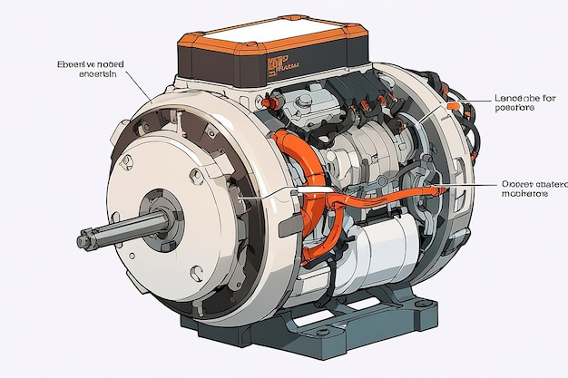 Electric Motor System Converts the Stored Electrical Energy into Mechanical Power to Move the Car