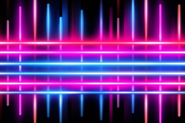 Electric Neon Stripes Creating a Vibrant Effect