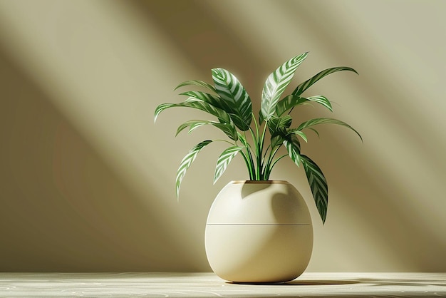 Electric Planter Resembling Vase with Light