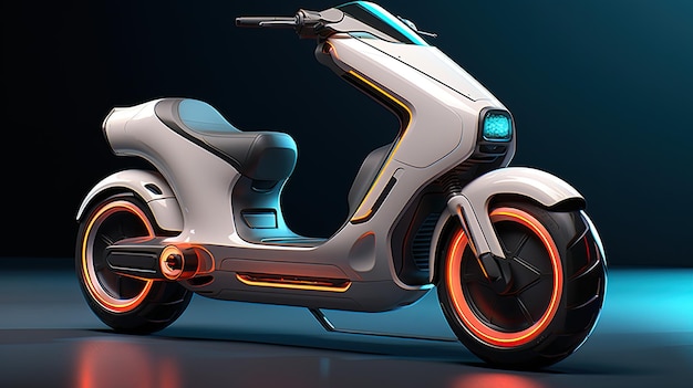 Electric scooter from the future