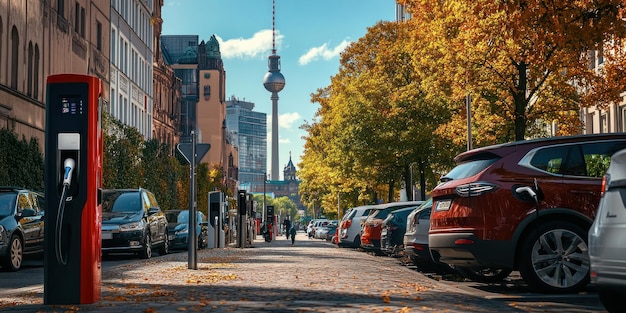 Photo electric vehicles charging in berlin