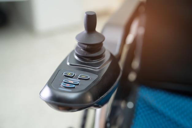 Electric wheelchair for old elder patient cannot walk or disable people.