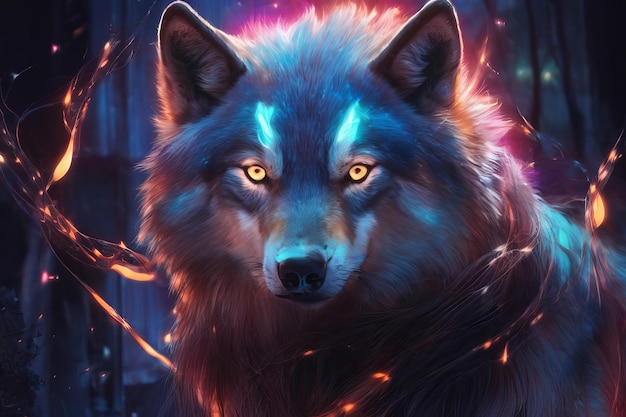 Electric Wolf Luminous Le Glow