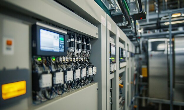 Photo the electrical control systems of an lng plant