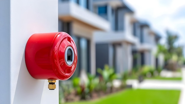 Photo electrical outlets inspection and fire alarm systems in residential homes