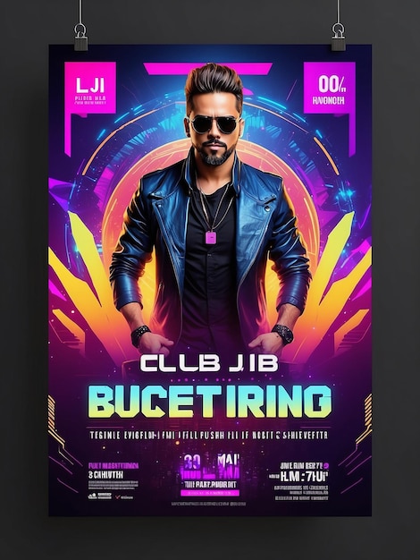 Electrifying Club DJ Party Flyer