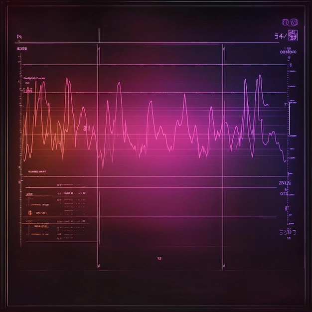 Photo electrocardiogram ecg readout with clear detailed waveforms