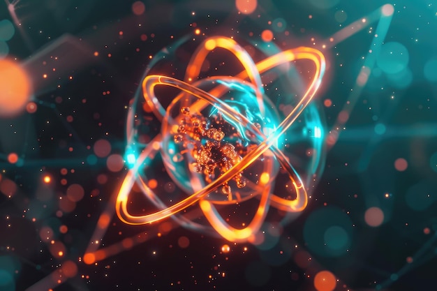 Photo electron orbit visualization of a helium atom