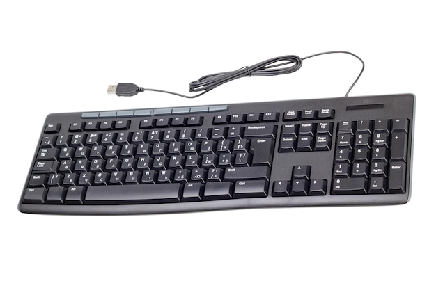 Electronic collection black computer keyboard