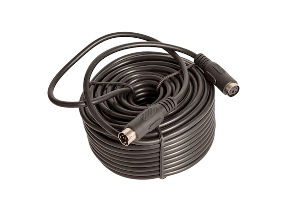 Electronic collection coaxial cables with PS2 connectors for security cameras CCTV